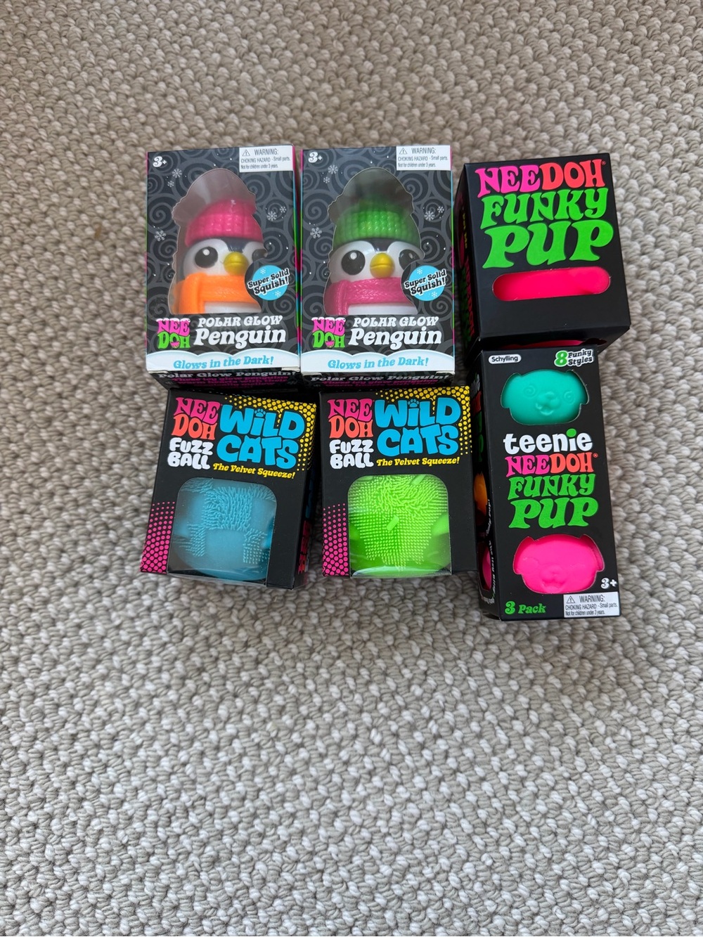 NEEDOH Toy Bundle - Neon Pink & Green